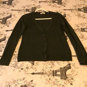 Forever 21 dark green cardigan